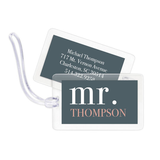 Bold Mr. Luggage Tags